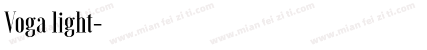 Voga light字体转换